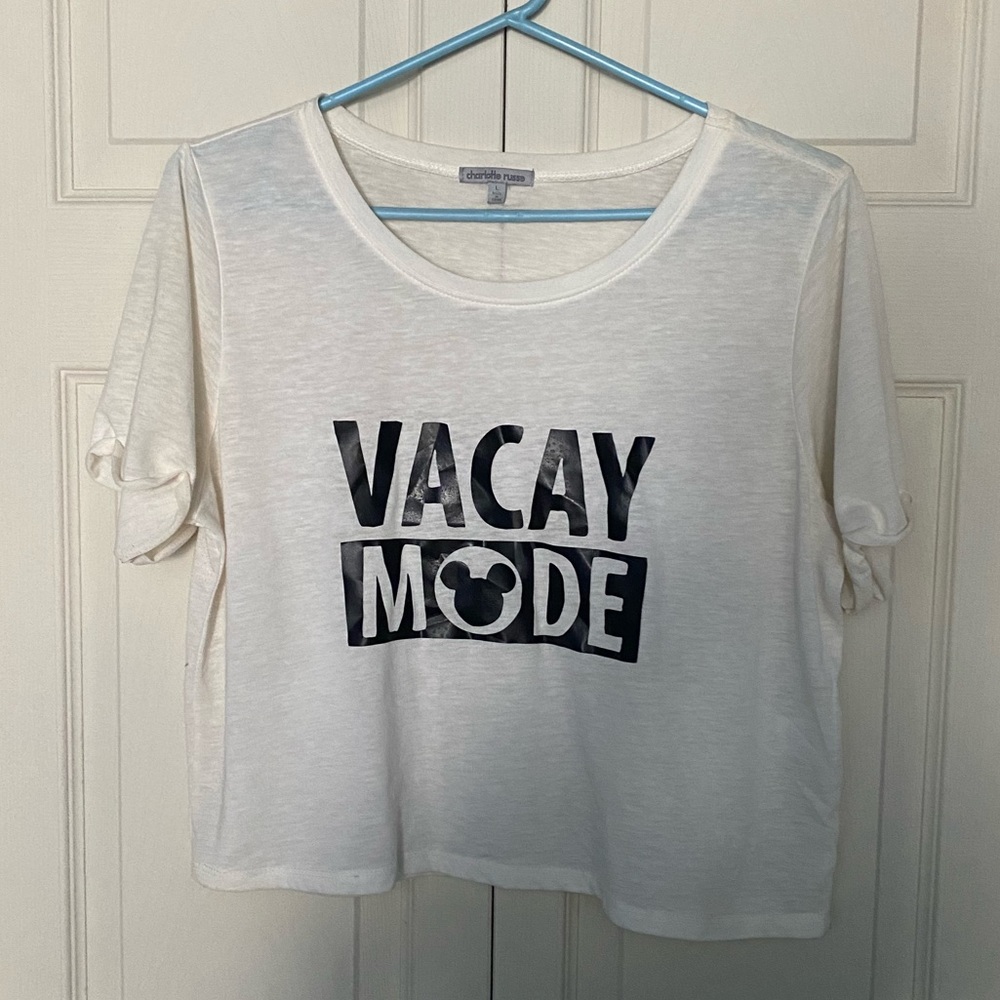 Vacay Mode Screenprint Disney Shirt large